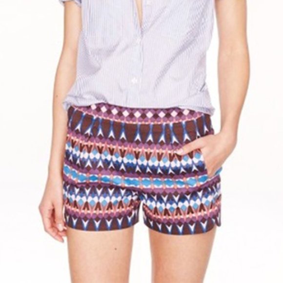 J. Crew Pants - J.CREW Cotton Pique Gemstone Shorts 0